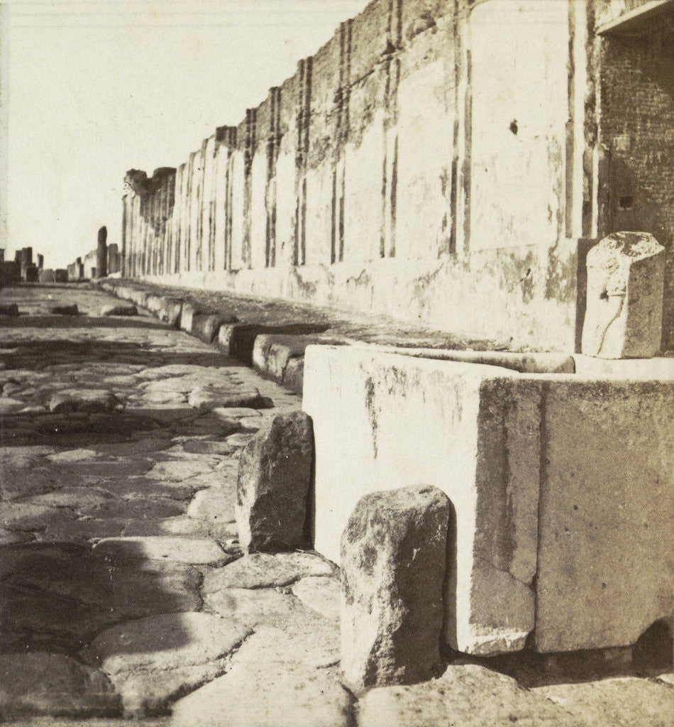Detail of Fountain of plenty to Pompeii, Italy, Photographie Artistique, c. 1865 by Anonymous