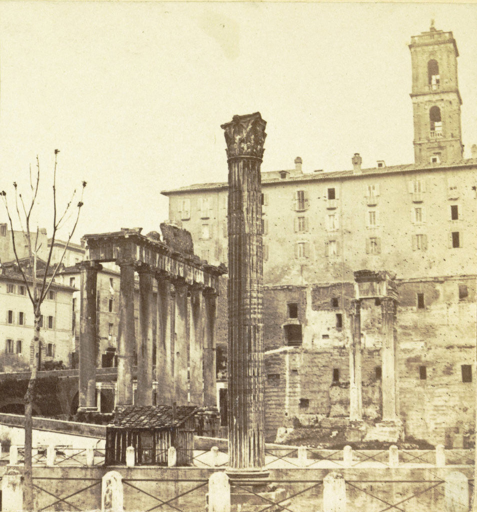 Detail of Column of Phocas in Rome, Italy by Anonymous