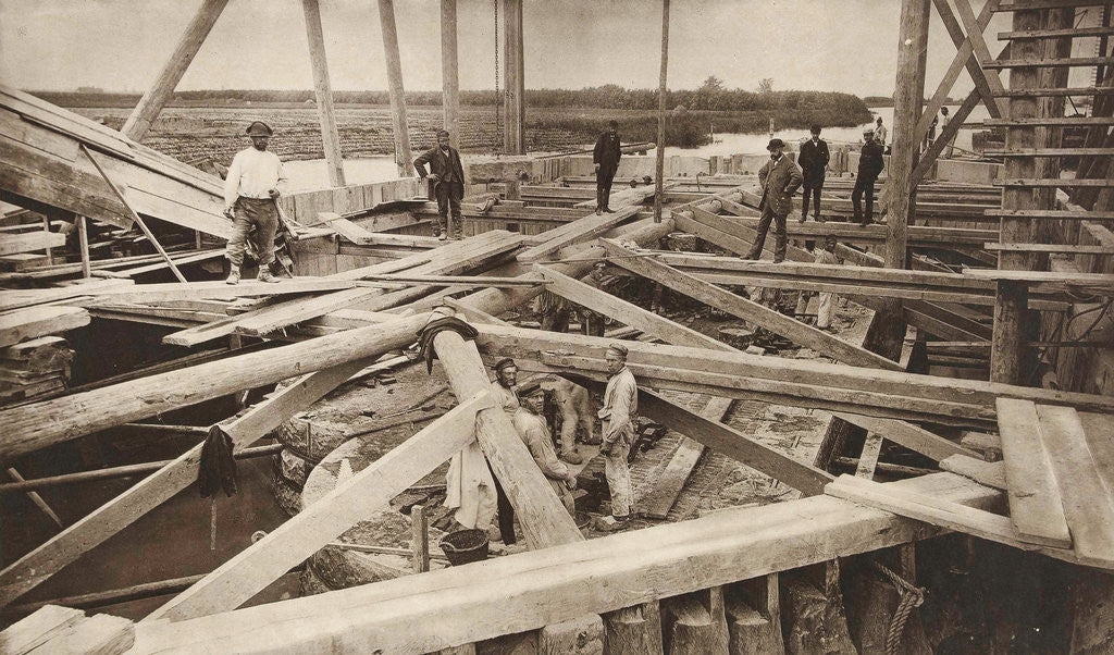 Detail of Construction of the Bridge over the Merwede River near Sliedrecht by Gebroeders Delboy