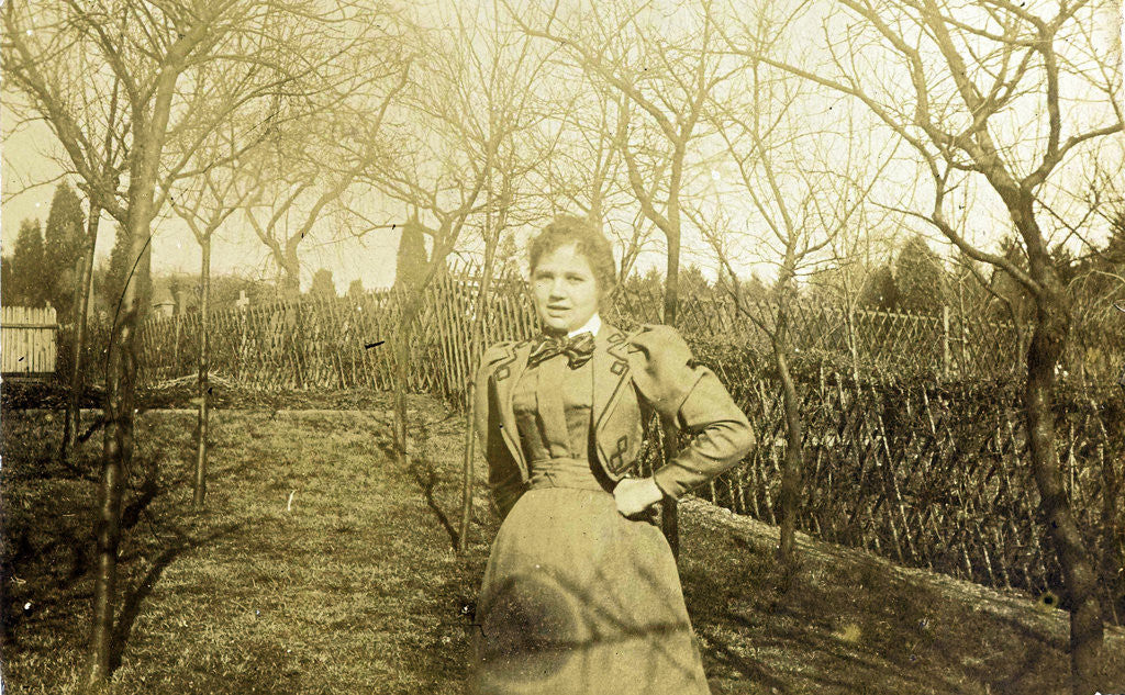 Detail of Portrait of a woman by H. Luyken