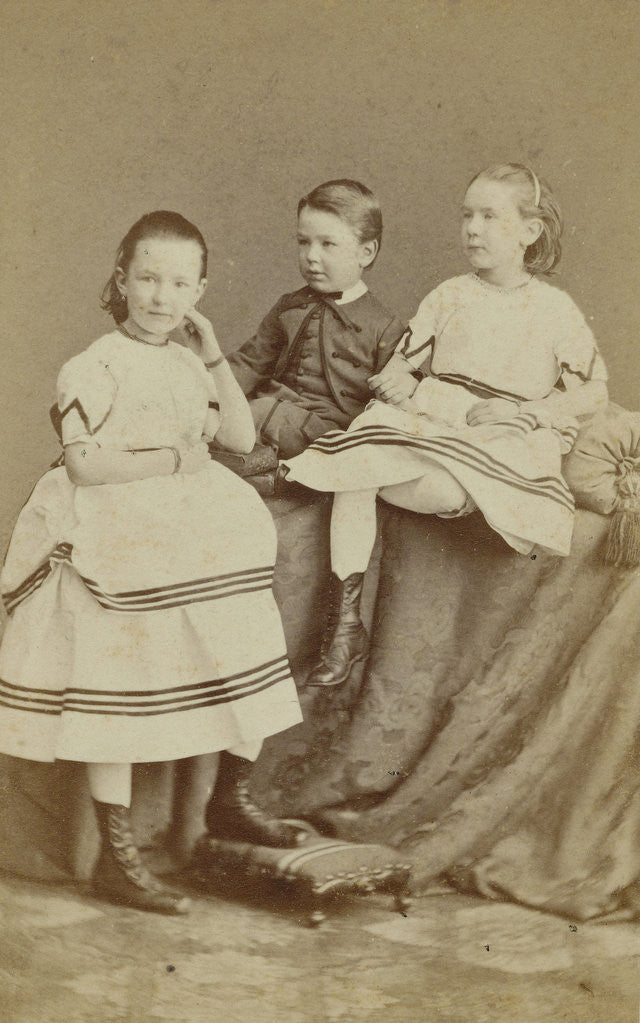 Detail of Portrait of three children by Bernard Bruining