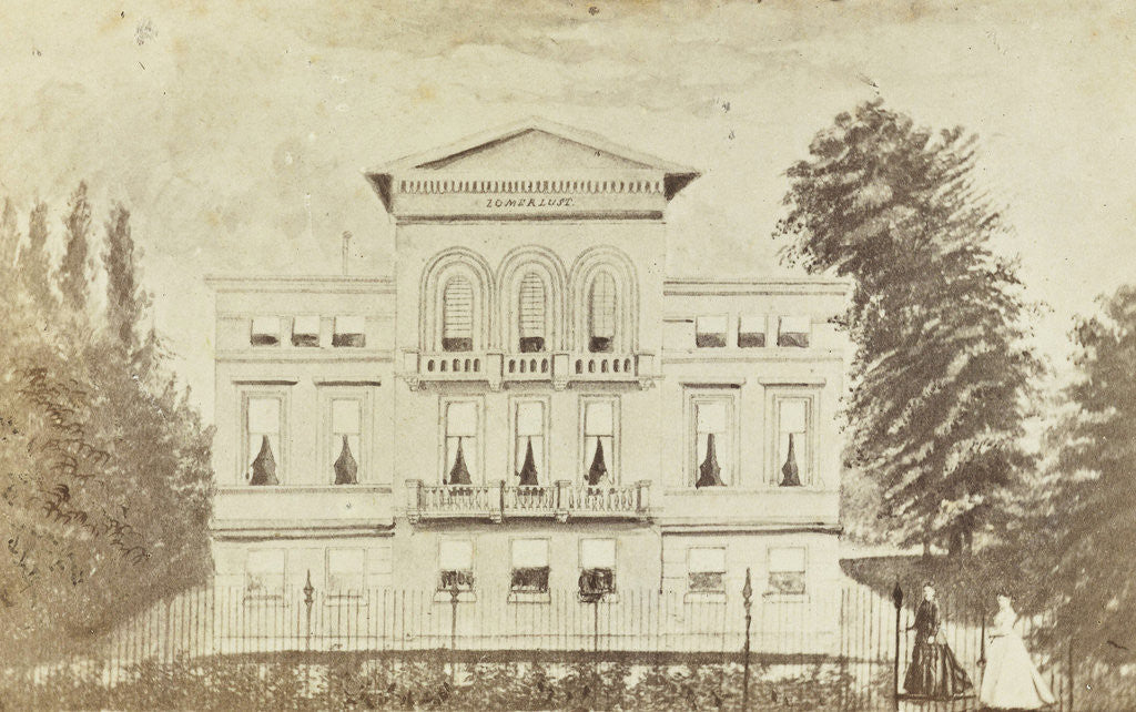 Detail of The house Zomerlust by Jacobus van Gorkom Jr