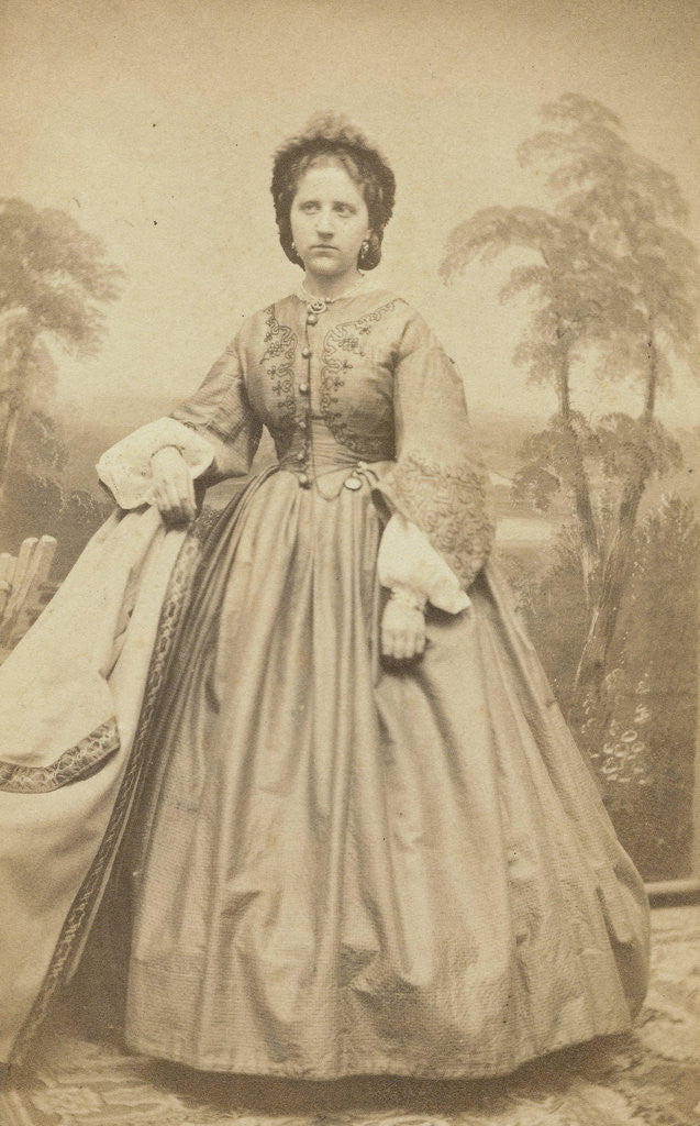 Detail of Portrait of a woman by Albert Greiner