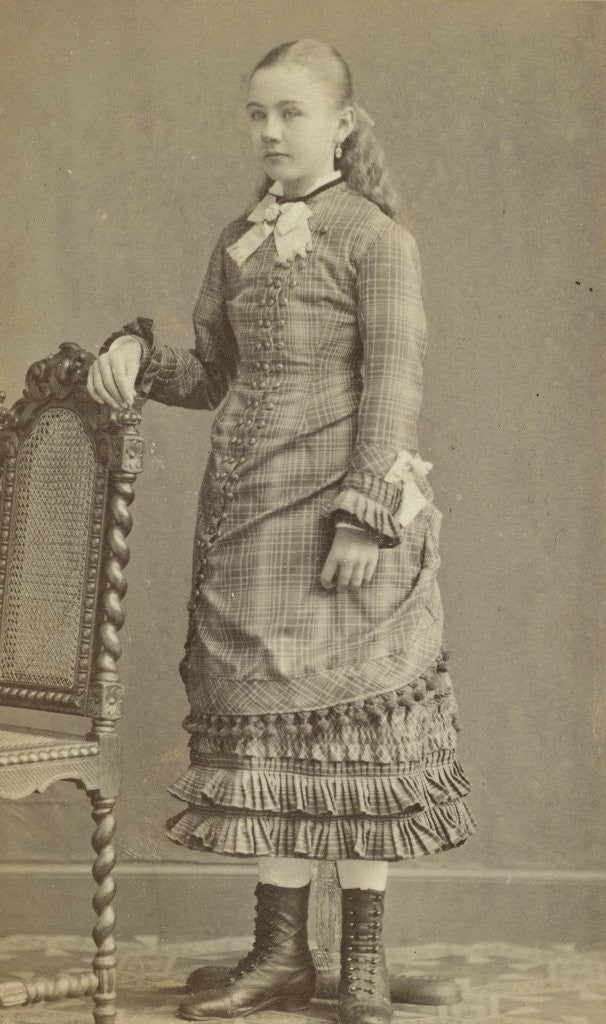 Detail of Portrait of a young girl by Jacob Hohmann