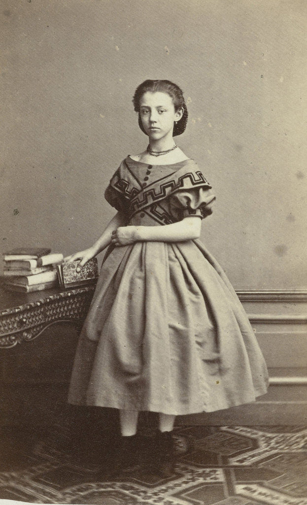 Detail of Portrait of a young girl by G. Hoogwinkel