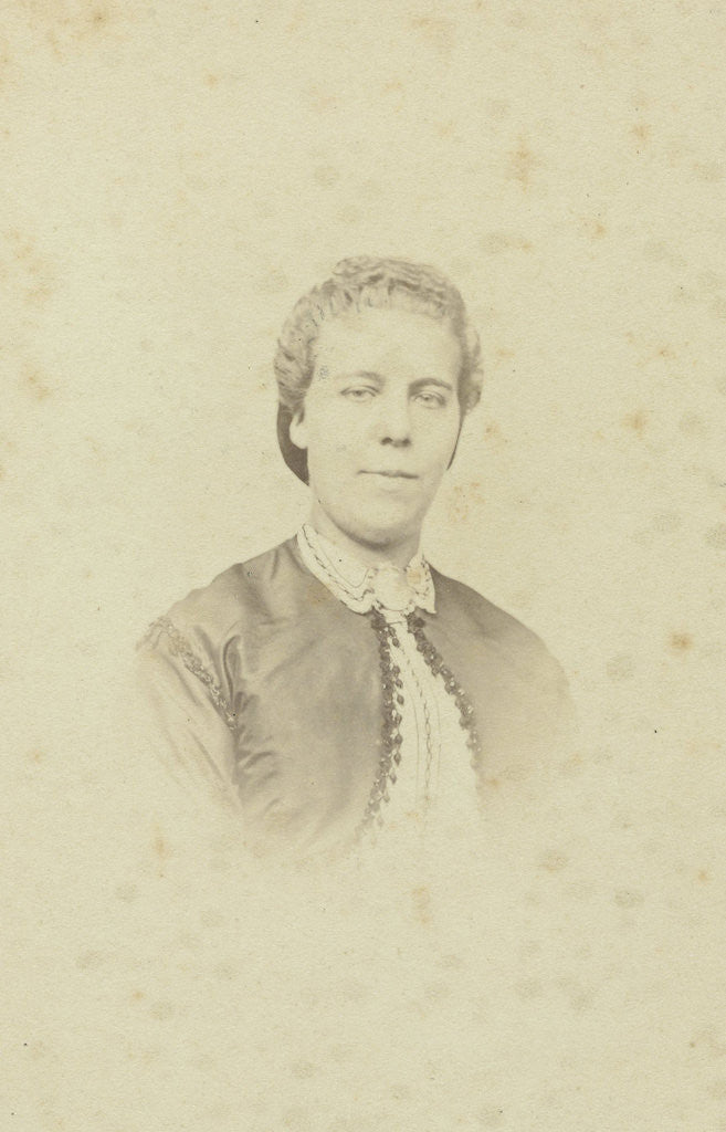 Detail of Bust of a woman, the bodice of her gown has bolero model by G. Hoogwinkel Jr