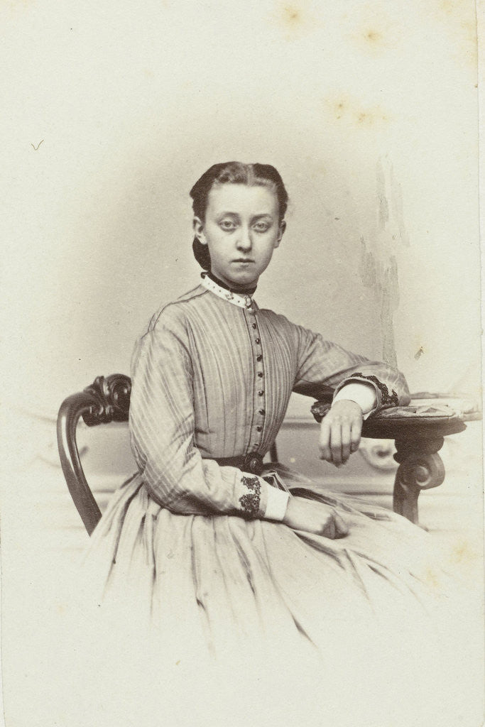 Detail of Portrait of a girl by G. Hoogwinkel Jr