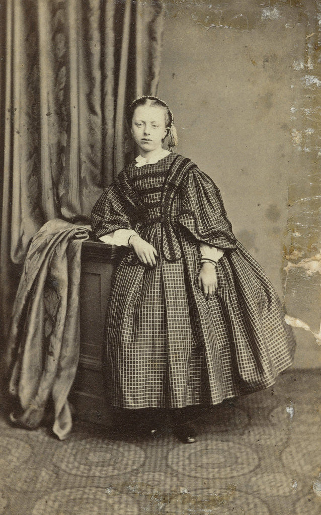 Detail of Portrait of a girl by G. Hoogwinkel