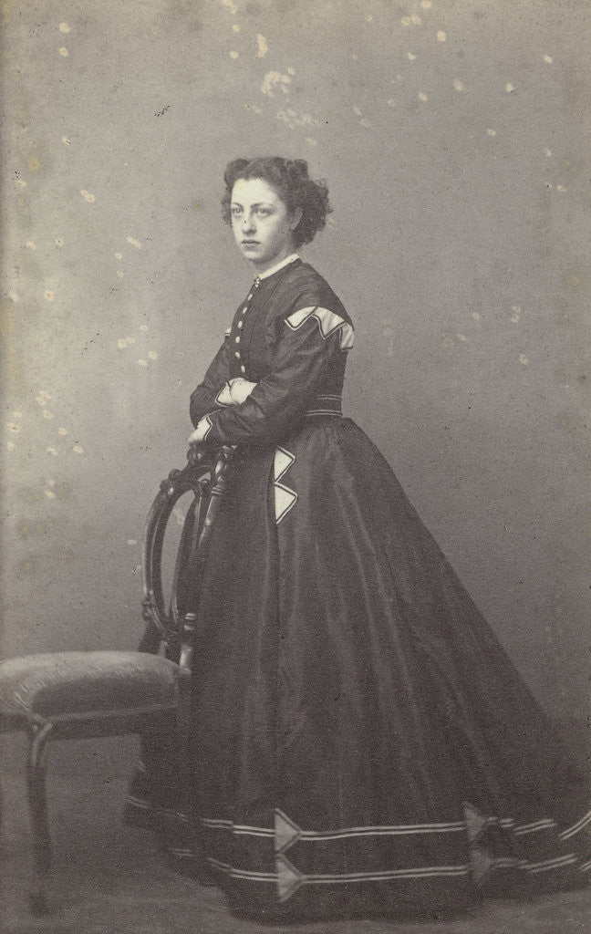 Detail of Portrait of a woman by J. Korsten