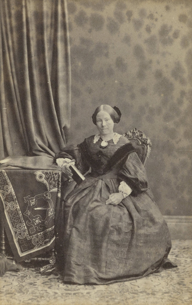 Detail of Portrait of a woman by R. Severin