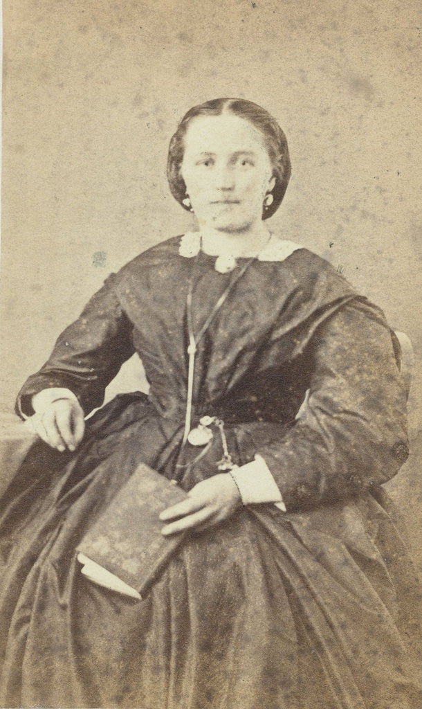 Detail of Portrait of a woman, W. of Uije Wzn by B.J. Somer