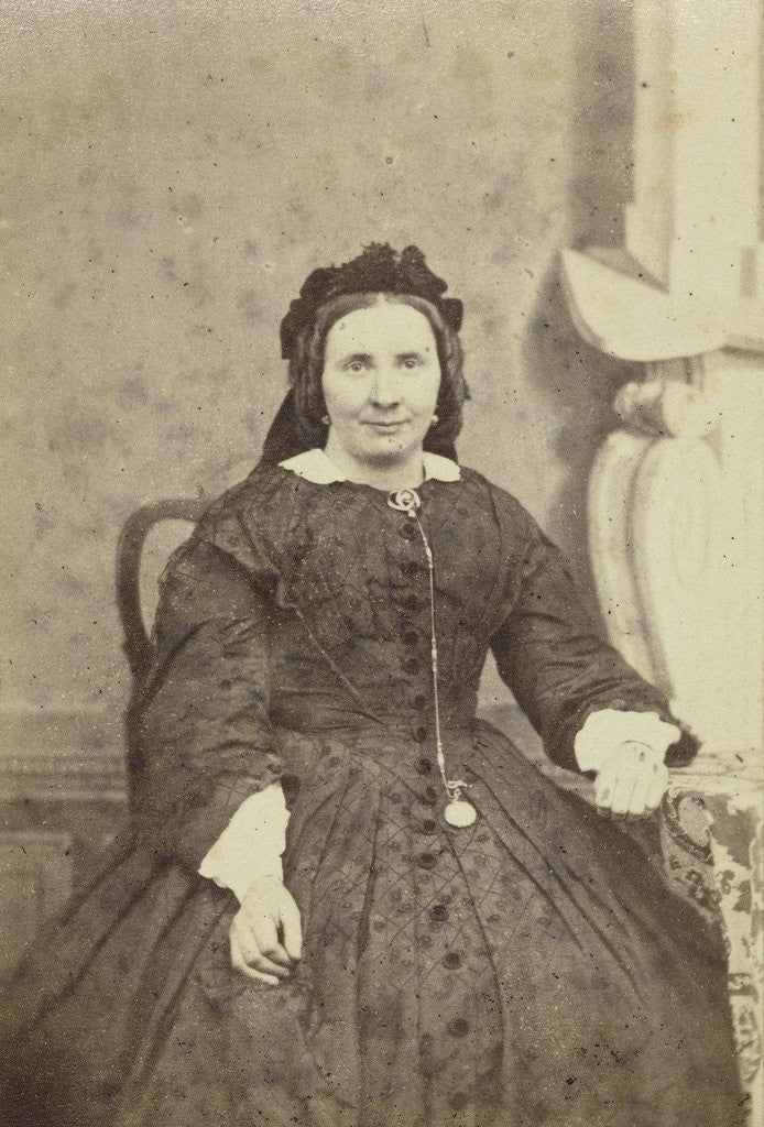 Detail of Portrait of a woman by Anonymous