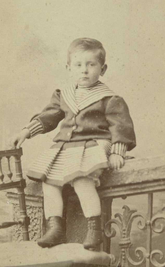 Detail of Studio Portrait of Guus Kessler in a sailor suit by Albert Greiner