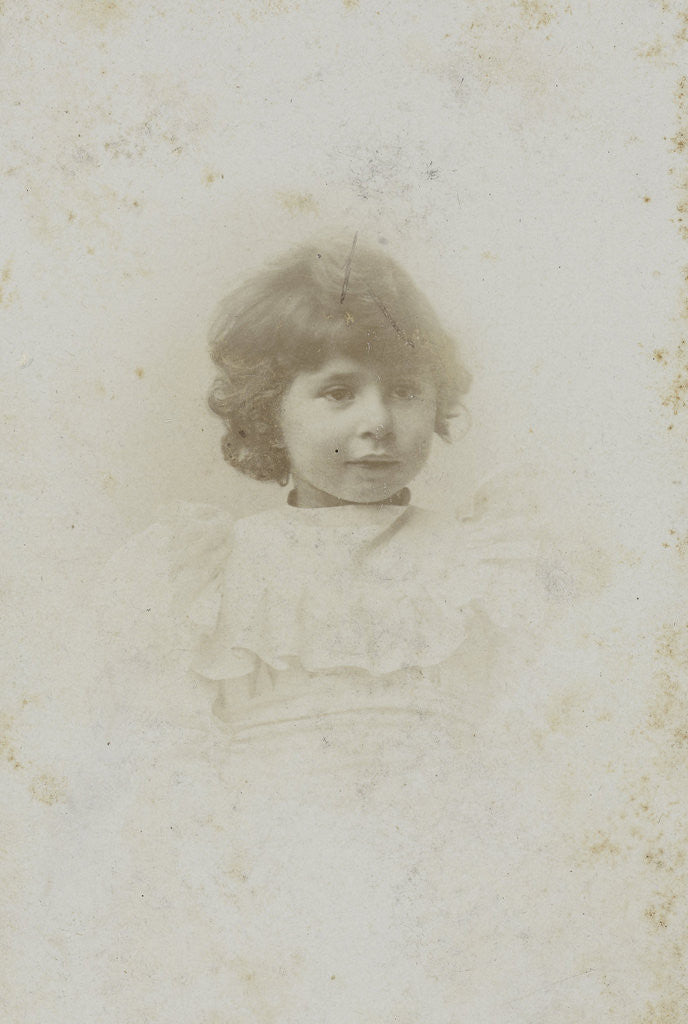 Detail of Studio Portrait of a young girl by C.J.L. Vermeulen