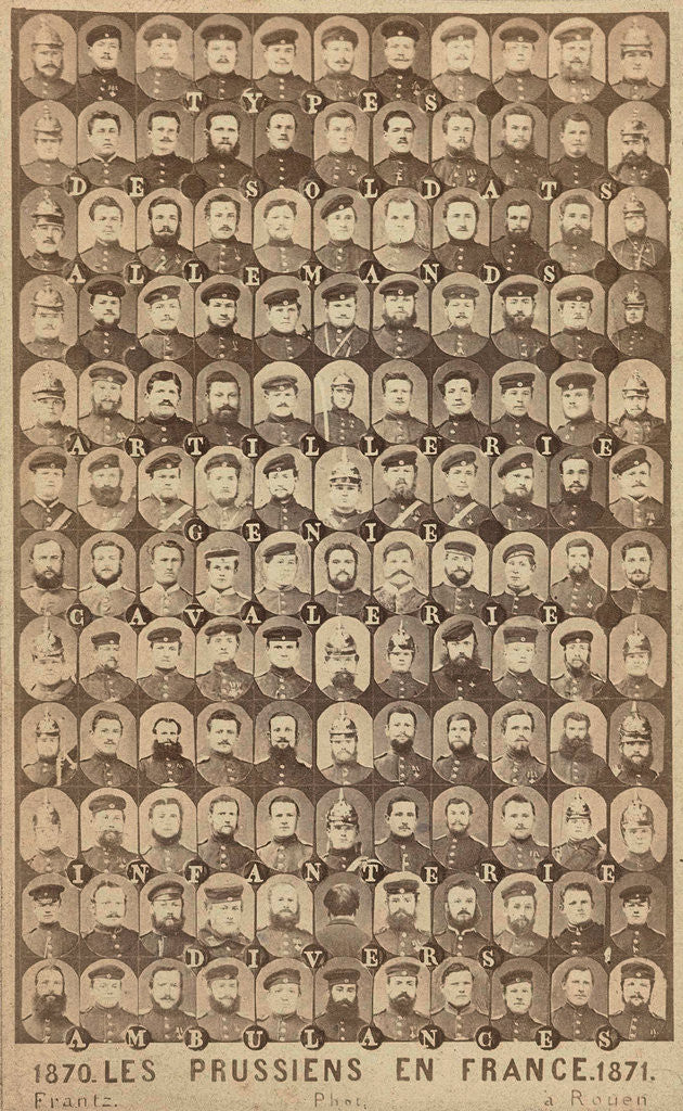 Detail of Collection of mosaic heads by Anonymous