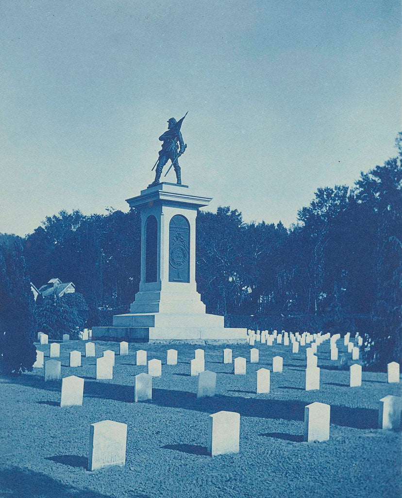Detail of Cemetery and Memorial, presumably from the American Civil War by Anonymous