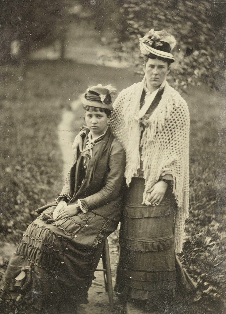 Detail of Two women in a landscape by Anonymous