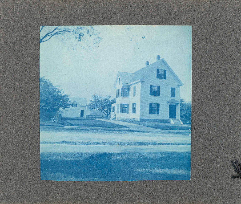 Detail of Wooden house with lawn, United States, USA by Anonymous