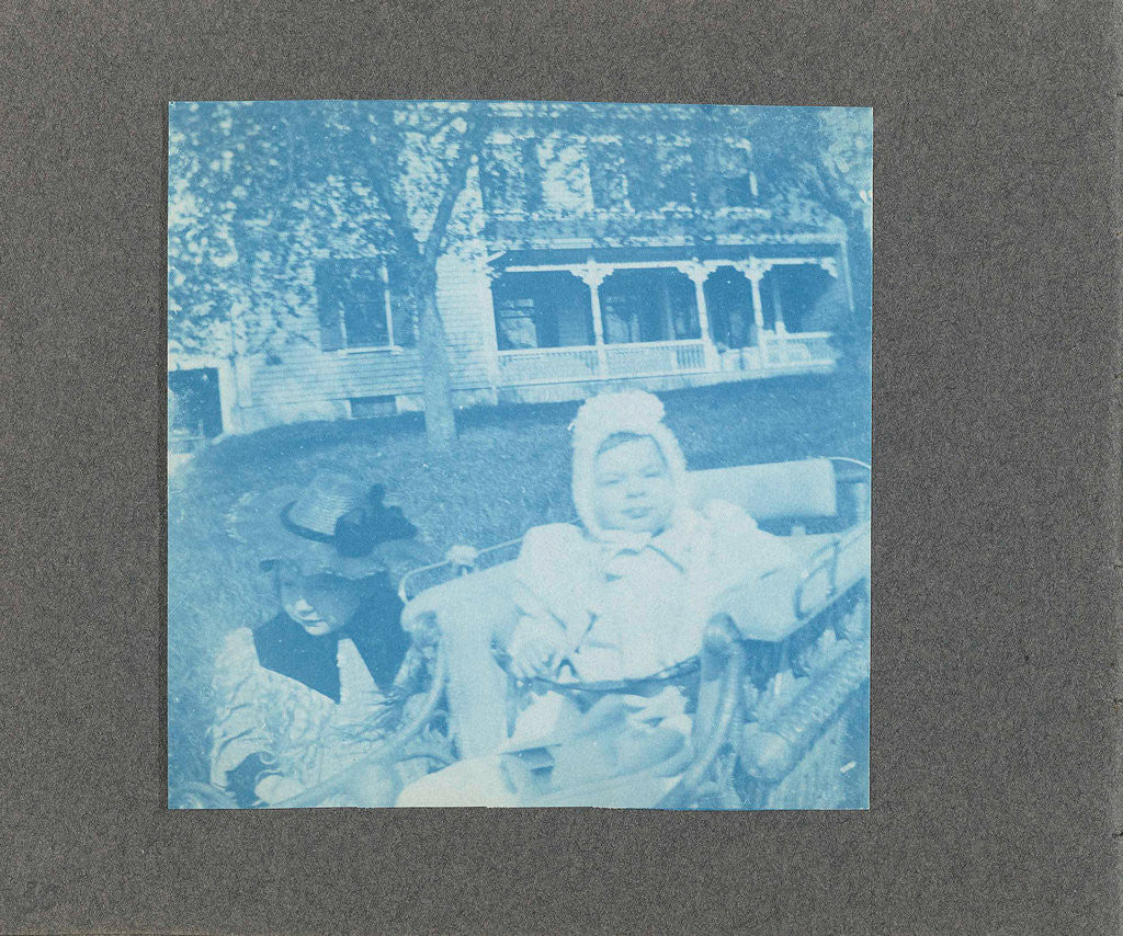 Detail of Two children for a wooden house, USA by Anonymous