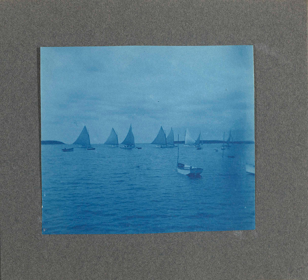 Detail of Sailing vessels on the water, United States of America, USA by Anonymous
