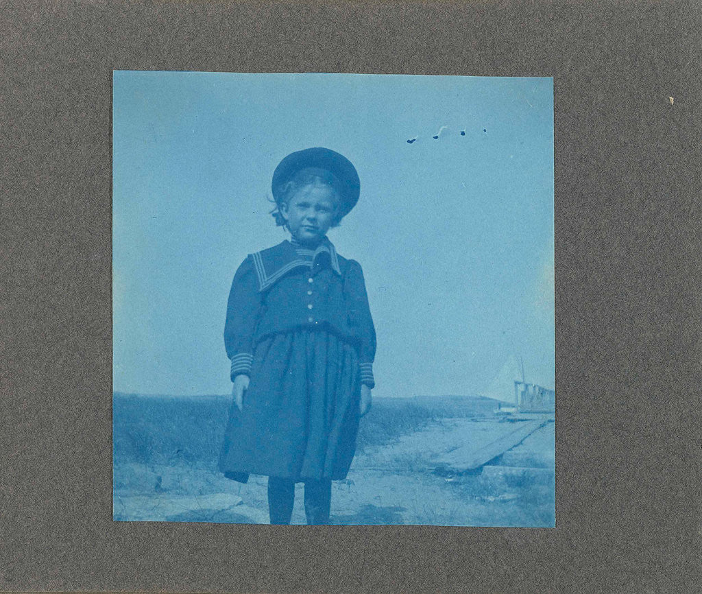 Detail of Girl on the beach, USA by Anonymous