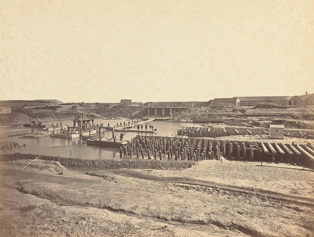 Detail of Veere lock in construction by Peter Oosterhuis