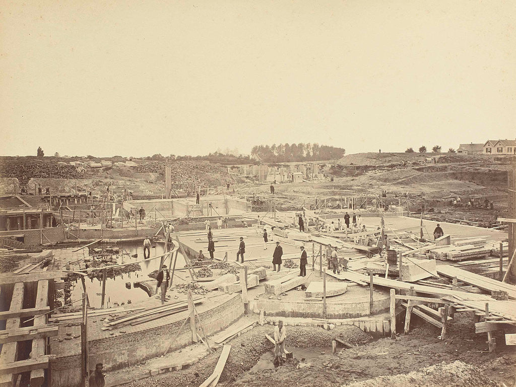 Detail of Veere lock in construction by Peter Oosterhuis