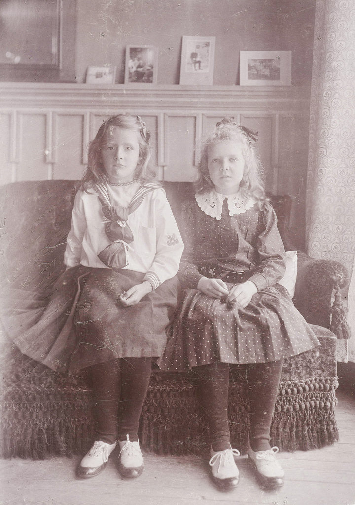Detail of Portrait of two girls by Henry Pauw van Wieldrecht