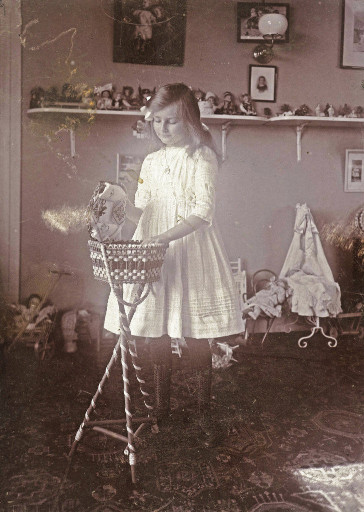 Detail of Portrait of Sacha, the eldest daughter of the photographer, in a room with toys by Henry Pauw van Wieldrecht
