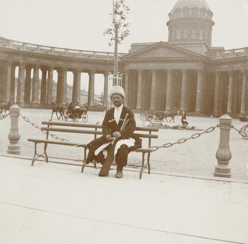 Detail of Merchant at the Kazan Cathedral in St. Petersburg, Russia by Henry Pauw van Wieldrecht