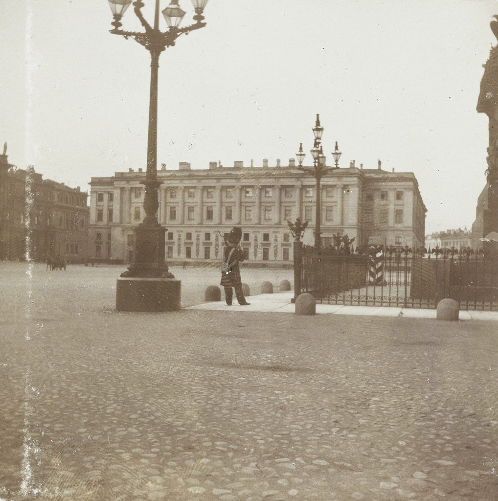 Detail of The square in front of the Hermitage in St. Petersburg, Russia by Henry Pauw van Wieldrecht
