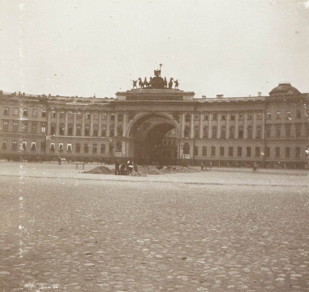 Detail of The building of the General Staff on the square for the Hermitage in St. Petersburg Russia by Henry Pauw van Wieldrecht
