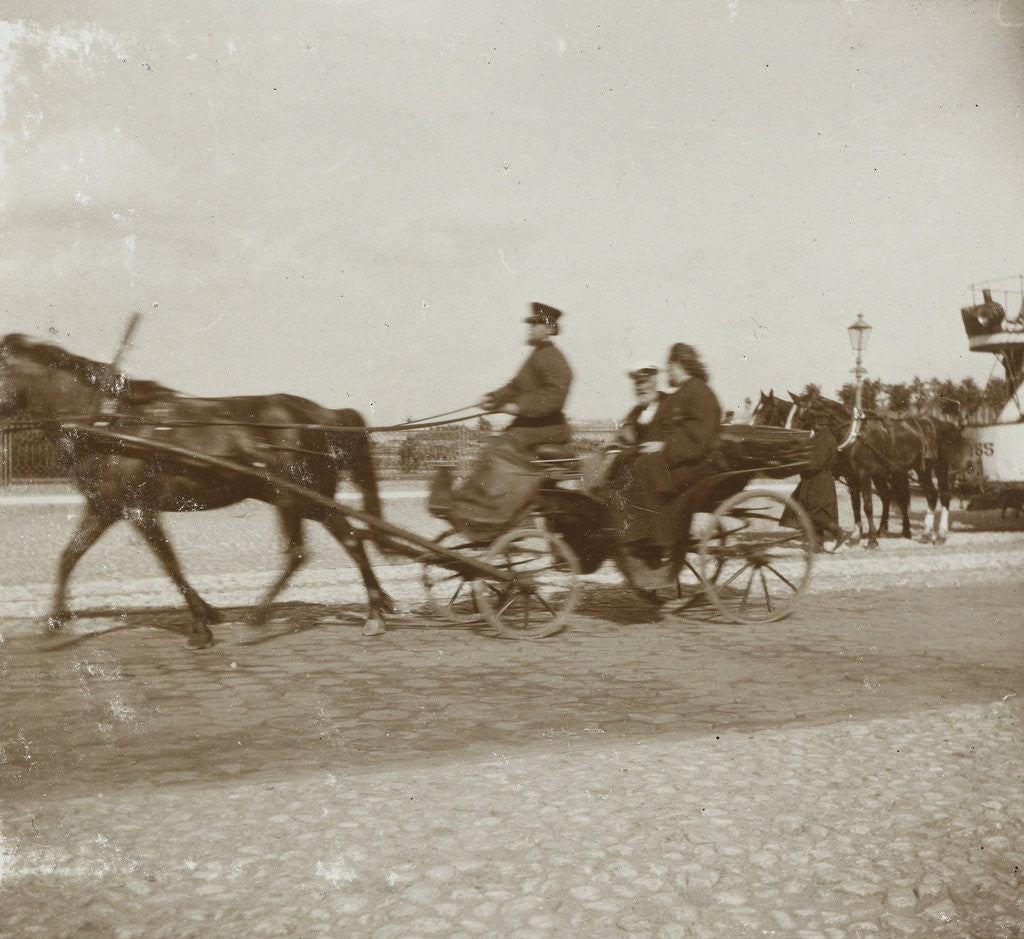 Detail of Russian orthodox priest in a car with a driver, Russia by Henry Pauw van Wieldrecht