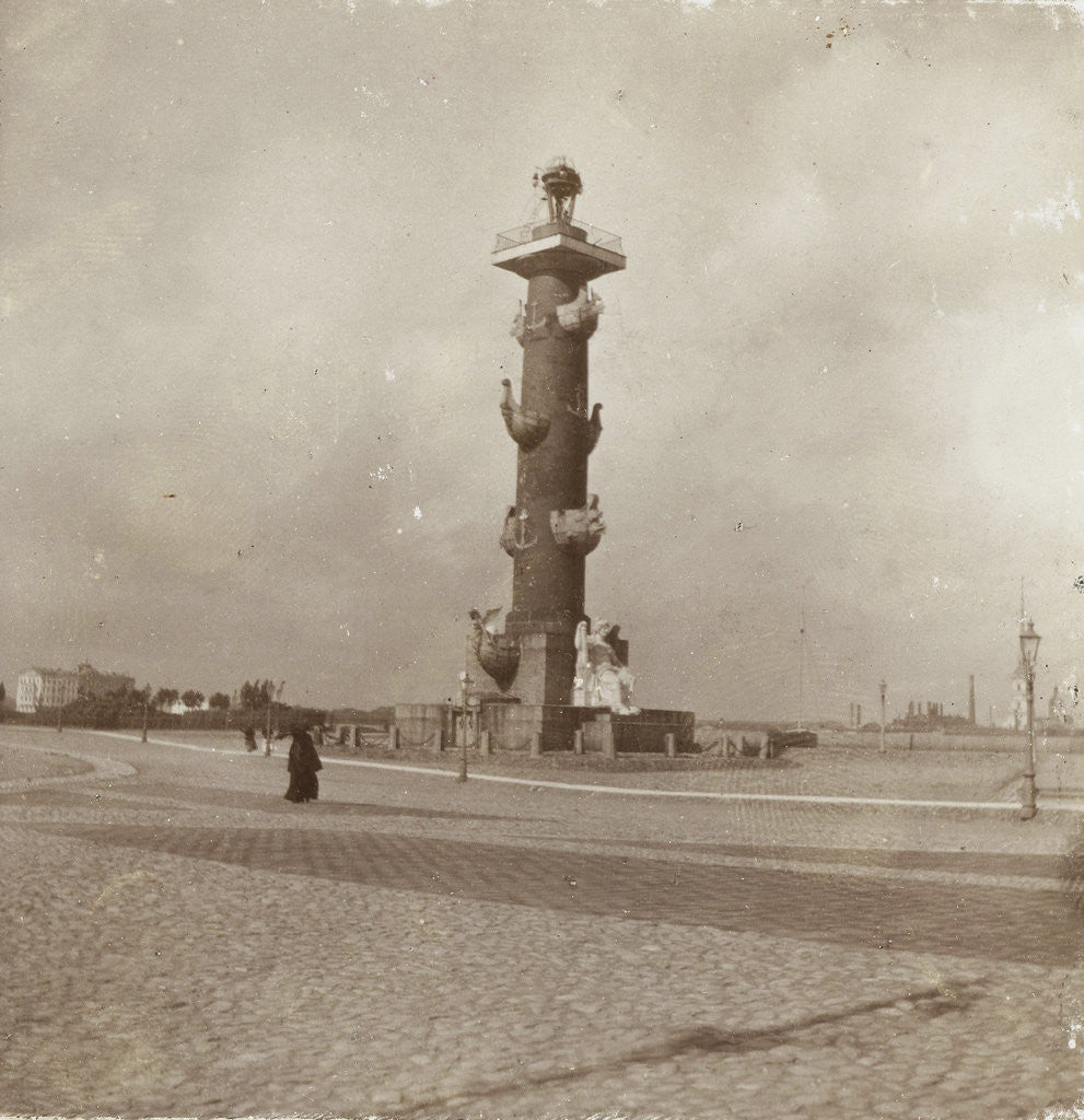 Detail of Column at the end of a bridge across the Neva in St. Petersburg, Russia by Henry Pauw van Wieldrecht