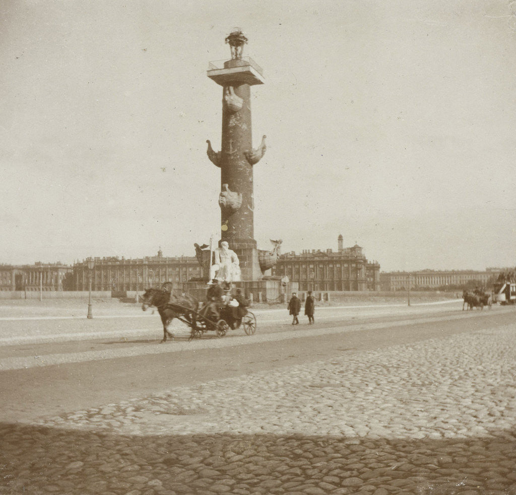 Detail of Column on the other side of the Neva in St. Petersburg, Russia by Henry Pauw van Wieldrecht