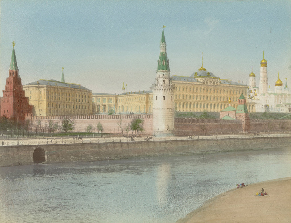 Detail of View of the Kremlin and Moskva river, Russia by Henry Pauw van Wieldrecht