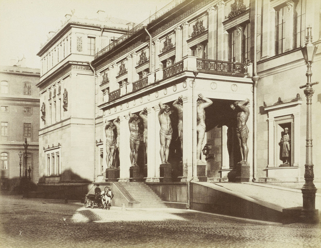 Detail of Front of the Small Hermitage in St. Petersburg, Russia by Anonymous