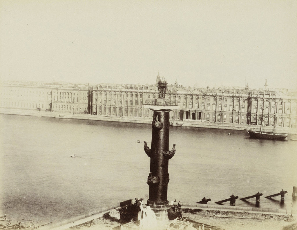 Detail of Hermitage seen from the other side of the river Neva St. Petersburg, Russia by Anonymous