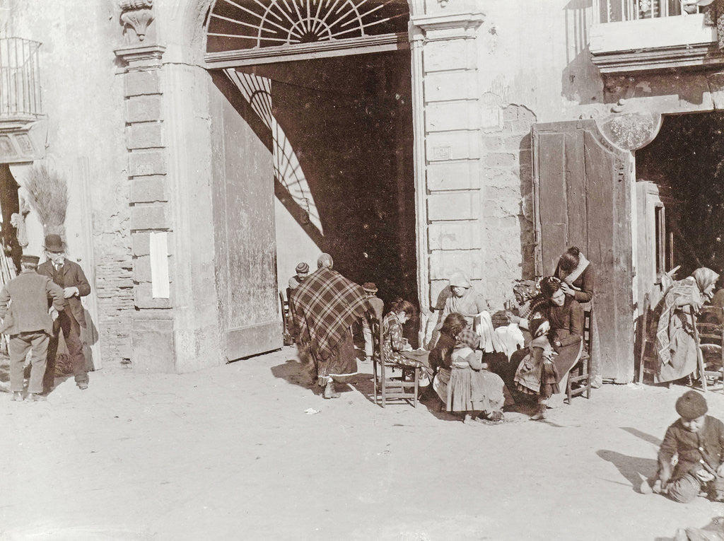 Detail of Napoli, Naples Italy by Giorgio Sommer
