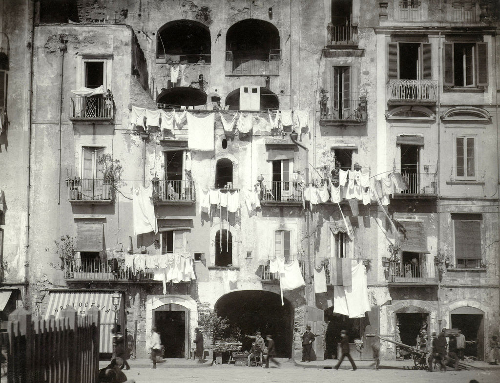 Detail of Napoli, Italy by Giorgio Sommer