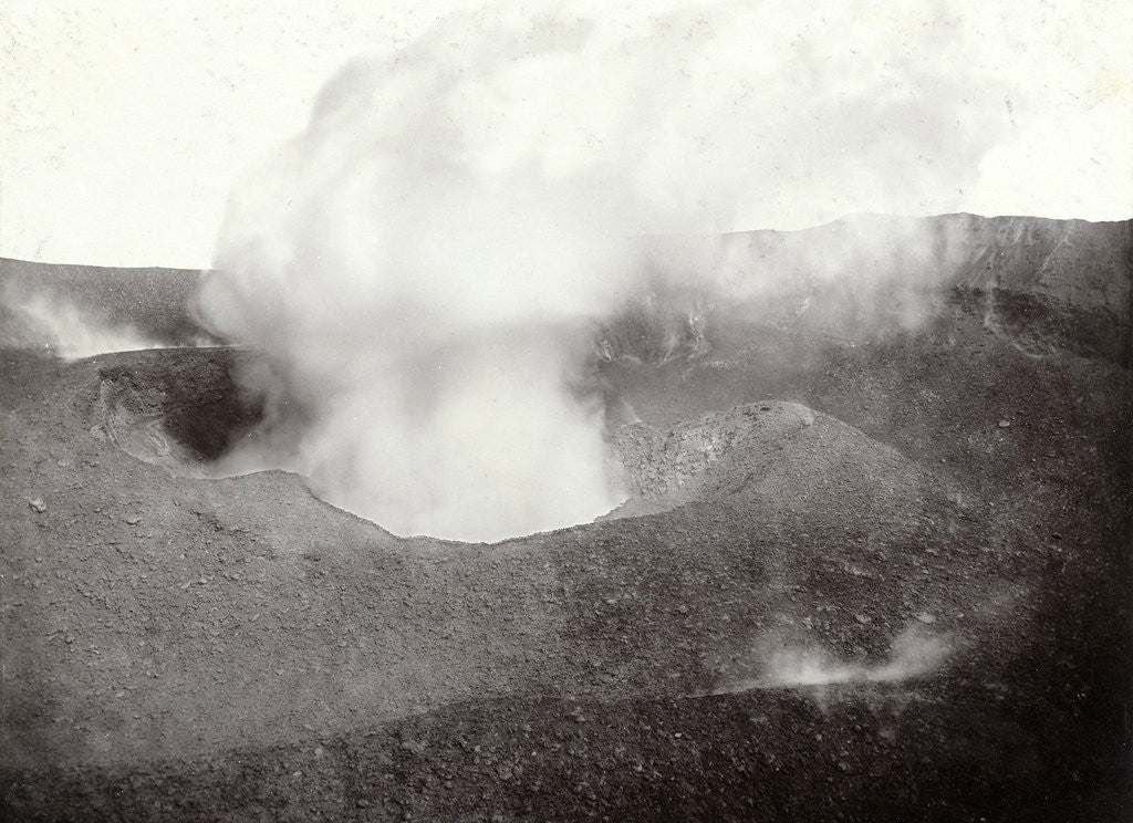 Detail of Cratere del Vesuvio Aprile 1888 by Giorgio Sommer