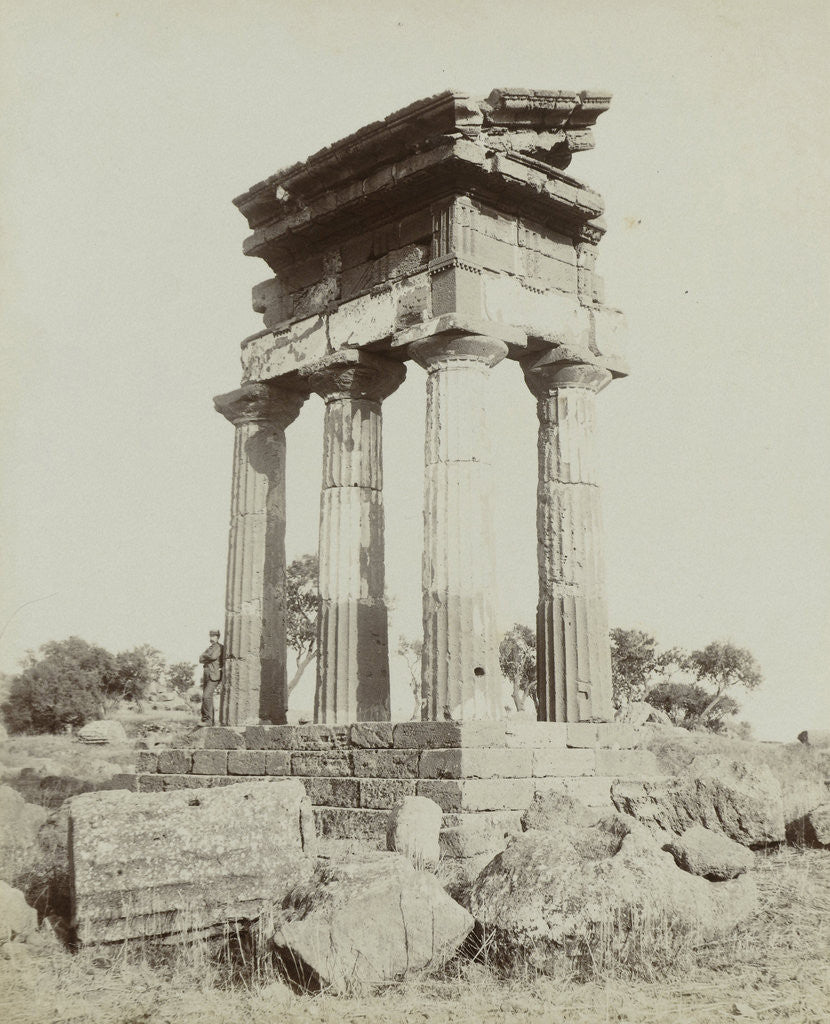 Detail of Girgenti Tempio di Castore e Polluce by Giuseppe Incorpora