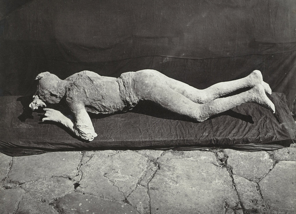 Detail of Impronte umane Pompeii, Italy by Giorgio Sommer