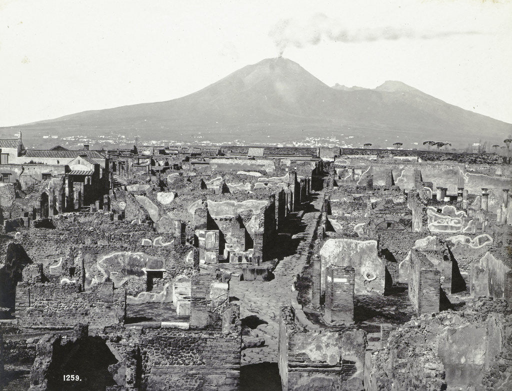 Detail of Pompei panorama, Italy by Giorgio Sommer