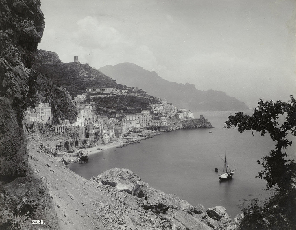 Detail of Amalfi by Giorgio Sommer