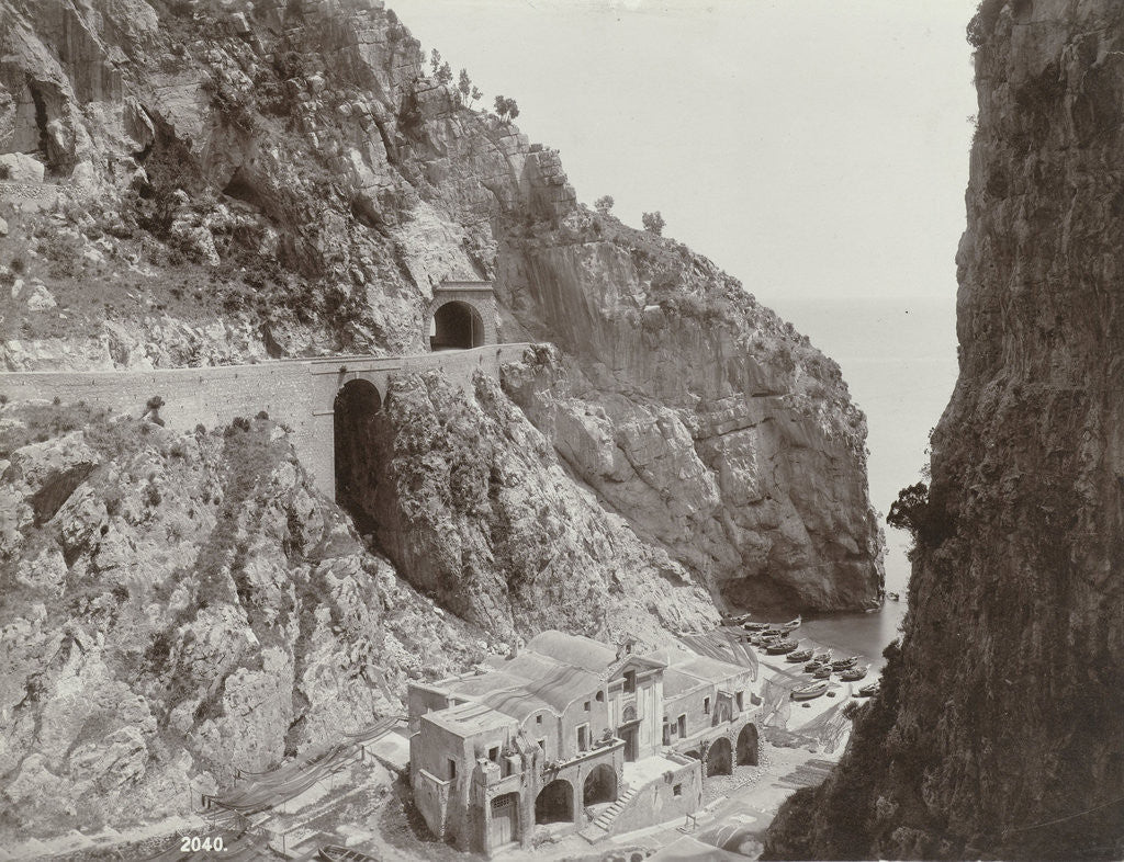 Detail of Road between Amalfi and Sorrento by Giorgio Sommer