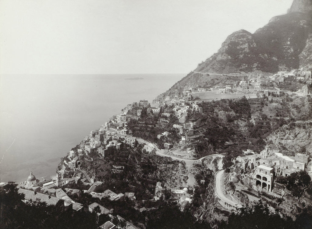 Detail of Positano, Italy by Giorgio Sommer