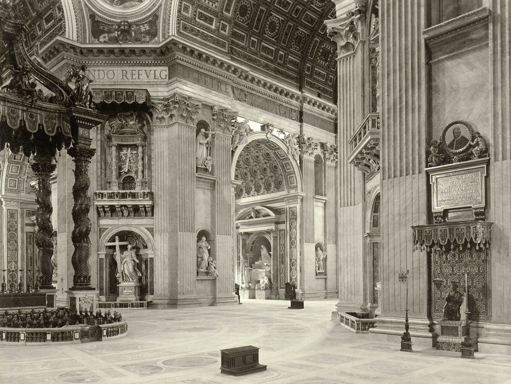 Detail of Rome, St Peter's by Anonymous