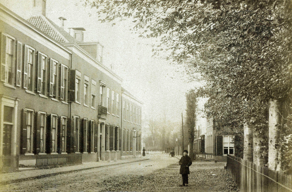 Detail of Street View of the village street in Zeist by Henry Pauw van Wieldrecht