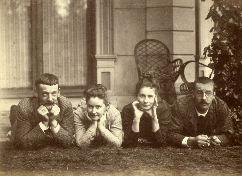 Detail of Portrait of family Pauw van Wieldrecht lying on a field by Henry Pauw van Wieldrecht